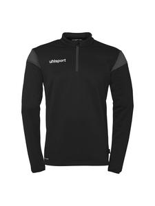 Uhlsport Футболка Squad 27 с застежкой-молнией 1/4, черно-антральная