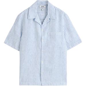 COS Рубашка мужская белая/синяя/в полоску