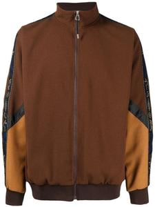 Свитер в стиле колор-блок Toga Virilis, коричневый