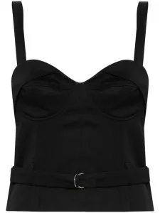 Укороченный топ Adim с поясом IRO, черный