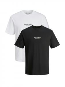 Футболка Jack & Jones T-Shirt Jorvesterbro, цвет Schwarz/weiß