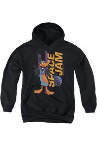 Толстовка с капюшоном Space Jam 2 и принтом Даффи Дака Gildan, черный