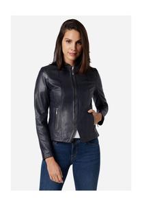 Женская кожаная куртка Abigale классического фасона из маслянисто-мягкой кожи ягненка RICANO, синий