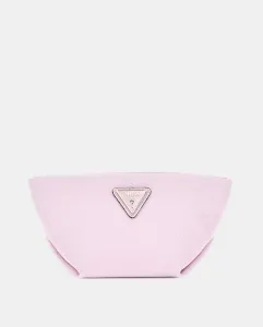 Клатч на молнии с ручкой Guess, розовый