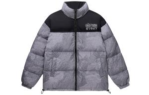 MATCHA STORY Унисекс пуховик, Crackled Gray