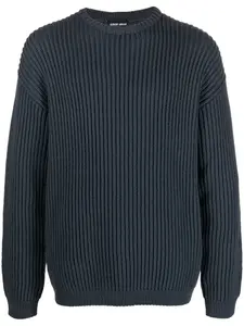 Джемпер крупной вязки GIORGIO ARMANI, синий
