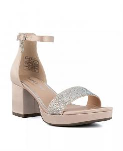 Женские двухсекционные модельные сандалии на платформе Nelly со стразами Juicy Couture, розовый