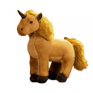 Плюшевая кукла Dreamy Unicorn Ornament Cute Running Horse высотой 35 см Fox fairy, коричневый