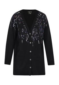 Вязаный кардиган faina Knit Cardigan, черный