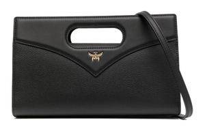 Сумка-тоут из кожи теленка Napa, шоппер, через плечо, кроссбоди, маленькая женская сумка черная MCM