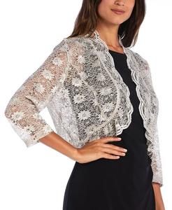 Кружевное болеро с фестонами и пайетками R & M Richards, синий