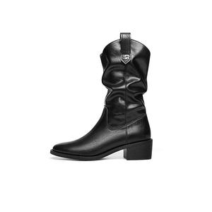 Сапоги с длинным голенищем, женские, 5,0 см RED DRAGONFLY, Black