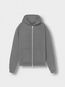Burocs Серый худи-оверсайз на молнии