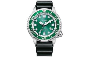 CITIZEN Airborne Eagle Series светящийся кварцевый механизм с резиновым ремешком часы 44 мм мужские часы зеленый циферблат BN0156 13W