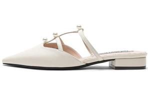 Мюли женские с закрытым носком женские Toomanyshoes, серебряный