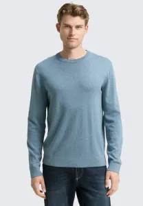Простой джемпер с круглым вырезом Tom Tailor, Faded Blue Melange