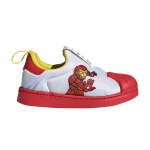Кроссовки Adidas Marvel x Superstar 360 Infant, белый