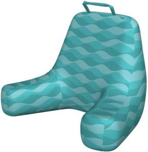 Наволочка для подушки для чтения Ambesonne Wave, с абстрактным изображением подводных геометрических фигур в виде простых завитков, мягкая набивная наволочка, размер XL, цвет «морская пена кадет»., Cadet Blue Seafoam