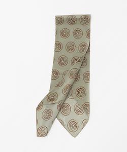 Галстук Ascot с круглым принтом Molteni United Arrows, цвет Beige