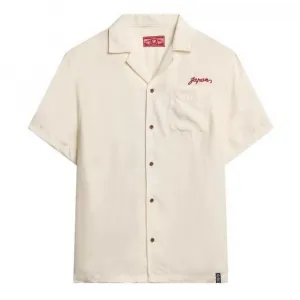 Рубашка с коротким рукавом Superdry Merchant Suika, бежевый