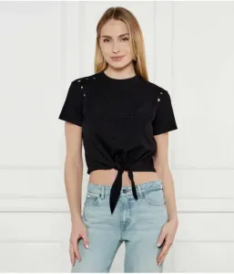 Футболка cropped fit Guess Jeans, черный