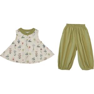 Детский двухкомпонентный комплект с юбкой и тонким коротким рукавом PROTECTCAMEL, image color