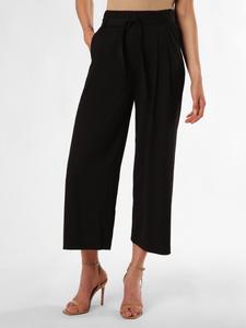 Широкие брюки со складками спереди COMMA, Black