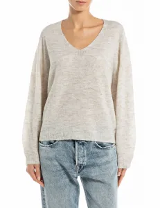 Бесшовный свитер с V-образным вырезом