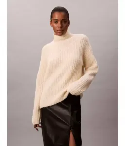 Водолазка relaxed fit Calvin Klein Jeans, кремовый