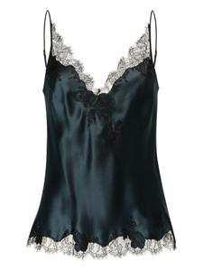 Carine Gilson топ на бретелях с V-образным вырезом, синий