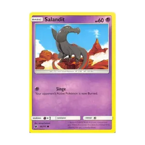 CCG Саландит (К) #46, Pokemon - Sun & Moon - Crimson Invasion - Singles