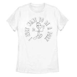 Футболка для детей Disney/Pixar «История игрушек 4» «Я просто хочу быть вилкой» Licensed Character, белый