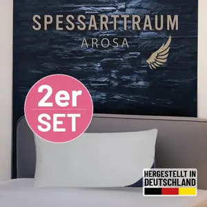 Подушка с 3 камерами Arosa Sparset 1 шт., подушка 40x80, 80x80 см и другие размеры Spessarttraum, белый