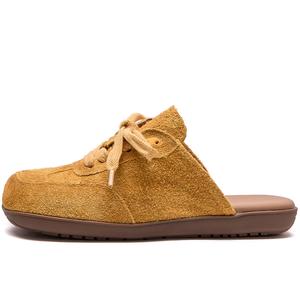 Jay Женские противоскользящие тапочки с закрытым носком на резиновой подошве желтые, цвет Yellow