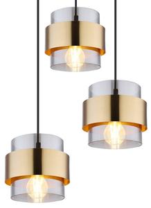 Подвесной светильник MeineWunschleuchte dimmbar schwarz Rauchglas, черный - дымчатое стекло - 45 x 120 x 45 см