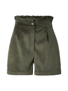 ABOUT YOU Шорты 'Henrike' с обычными складками спереди в оливковом цвете