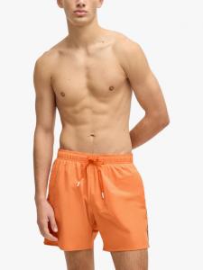 Фирменные плавательные шорты в полоску HUGO BOSS, цвет Orange/Multi