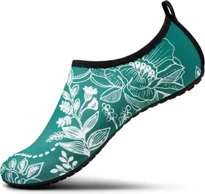 Водные туфли SEEKWAY для женщин и мужчин, взрослые, быстросохнущие акваноски, босоножки с противоскользящей подошвой для пляжа, плавания, реки, бассейна, озера, серфинга, черные SK002(U)