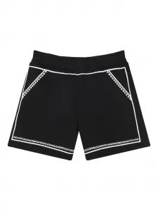 Шорты с цветочным принтом Marc Jacobs Kids, черный