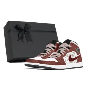 Jordan Кроссовки Air 1 Desert Rose Box устойчивые к истиранию мид-топ винтажные баскетбольные мужские red