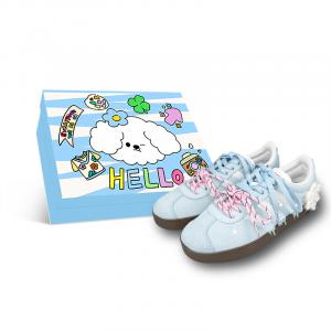 Adidas VL COURT 20 Амортизирующие, износостойкие низкие скейтбордистские кроссовки унисекс, сине-белый