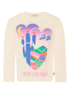 Футболка с длинными рукавами и принтом Billieblush, розовый