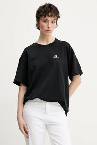 Хлопковая футболка Converse, черный