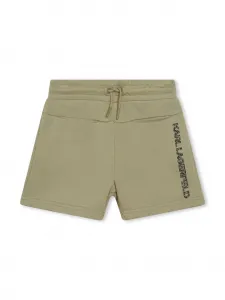 Шорты с логотипом KARL LAGERFELD KIDS, зеленый