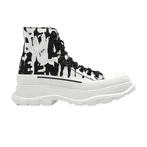 Кроссовки Alexander McQueen Alexander McQueen Wmns Tread Slick Boot 'White Black', белый