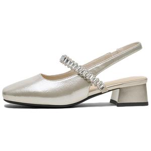 Туфли на высоком каблуке 4 см, женские BASTO, Beige