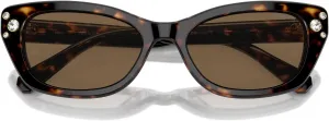 Женские солнцезащитные очки Swarovski Sk6019 Butterfly, Medium Havana/Polarized Brown Gradient