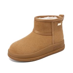 La Chapelle Теплые и износостойкие короткие зимние ботинки женские желтые