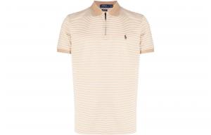 Поло в полоску Polo Ralph Lauren, светло-коричневый
