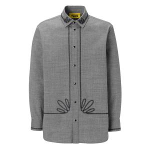 Серая мужская рубашка Onitsuka Tiger, серый